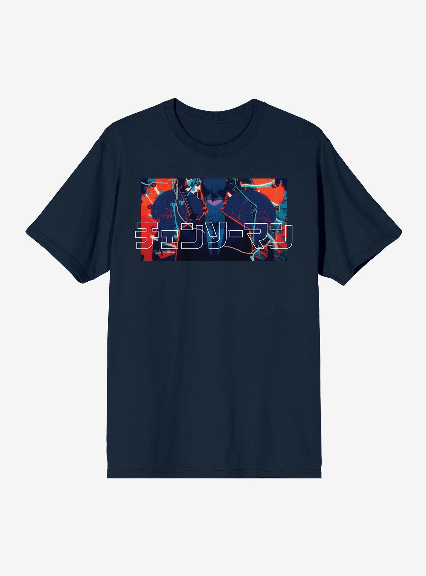 Chainsaw Man Aki Panel T-Shirt, BLACK, hi-res