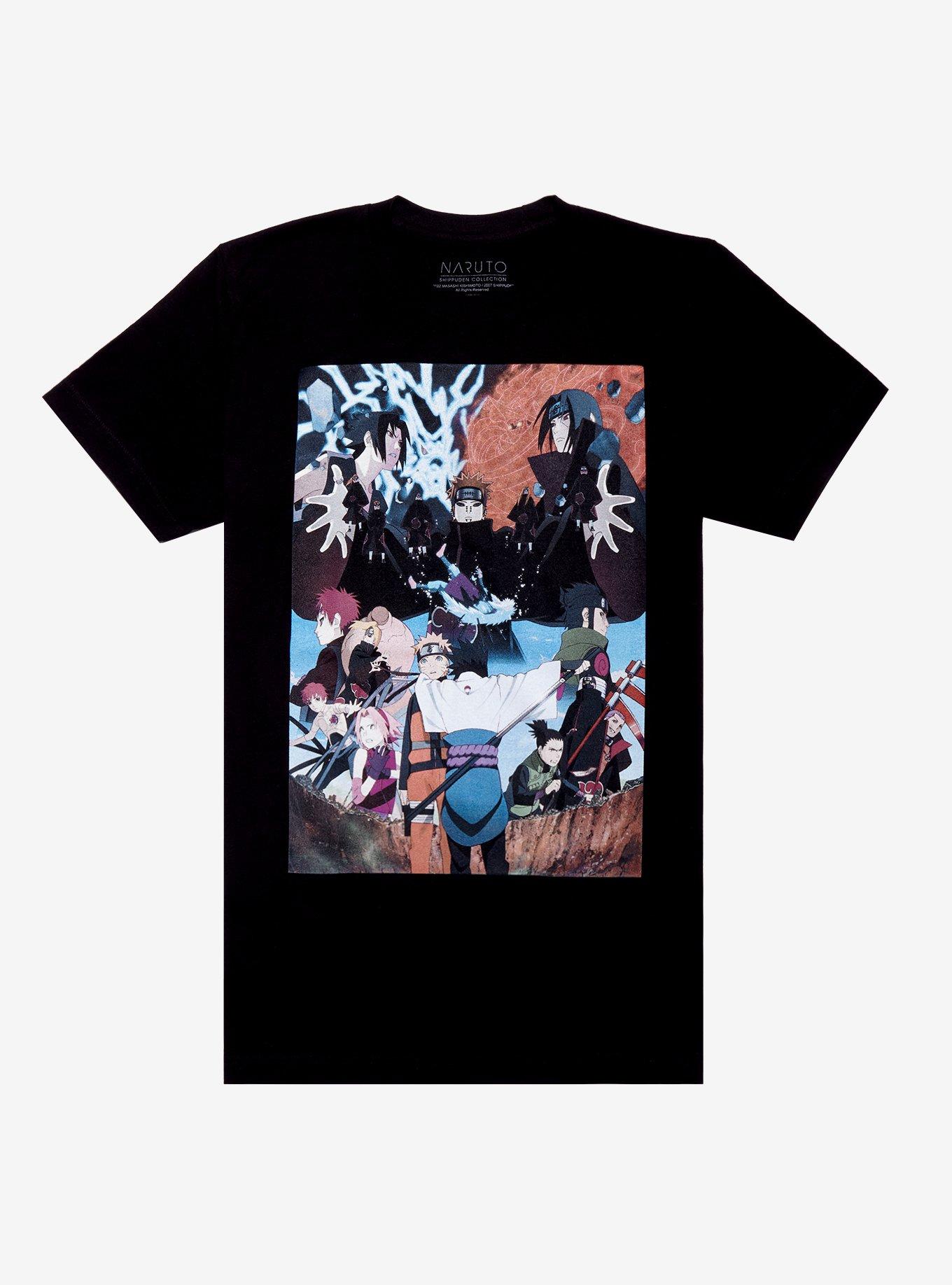 Naruto Shippuden Characters Collage Unisex T-Shirt