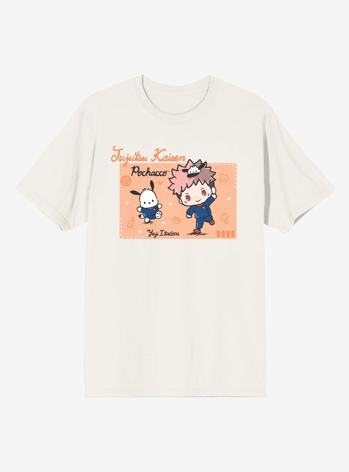 Hot Topic Jujutsu Kaisen X Hello Kitty And Friends Gojo Cinnamoroll  Boyfriend Fit Girls T-Shirt