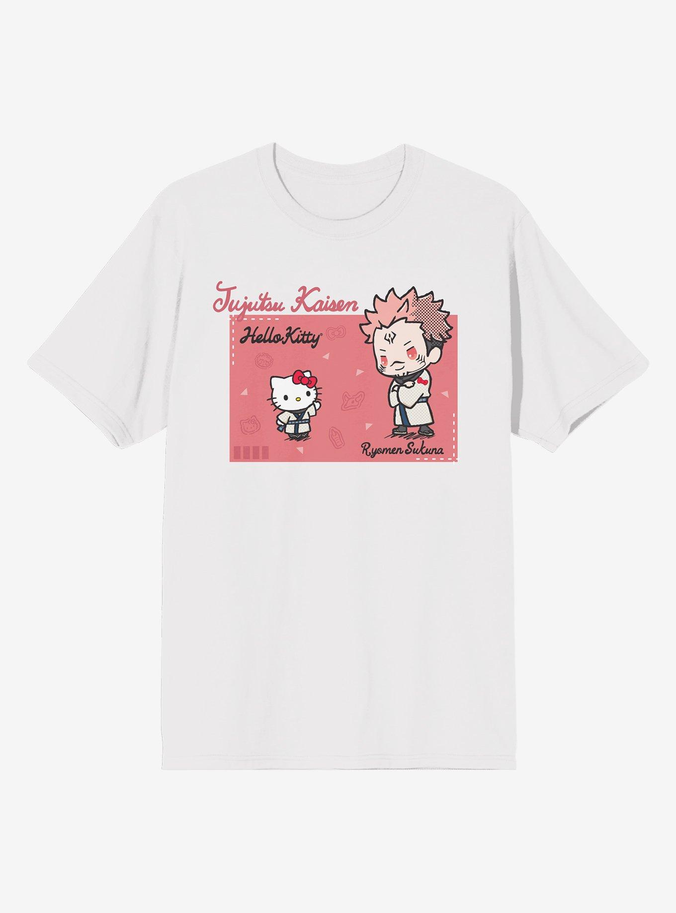 Hello Kitty Wednesday Addams T-Shirt Funny Aesthetic - AC XL / White