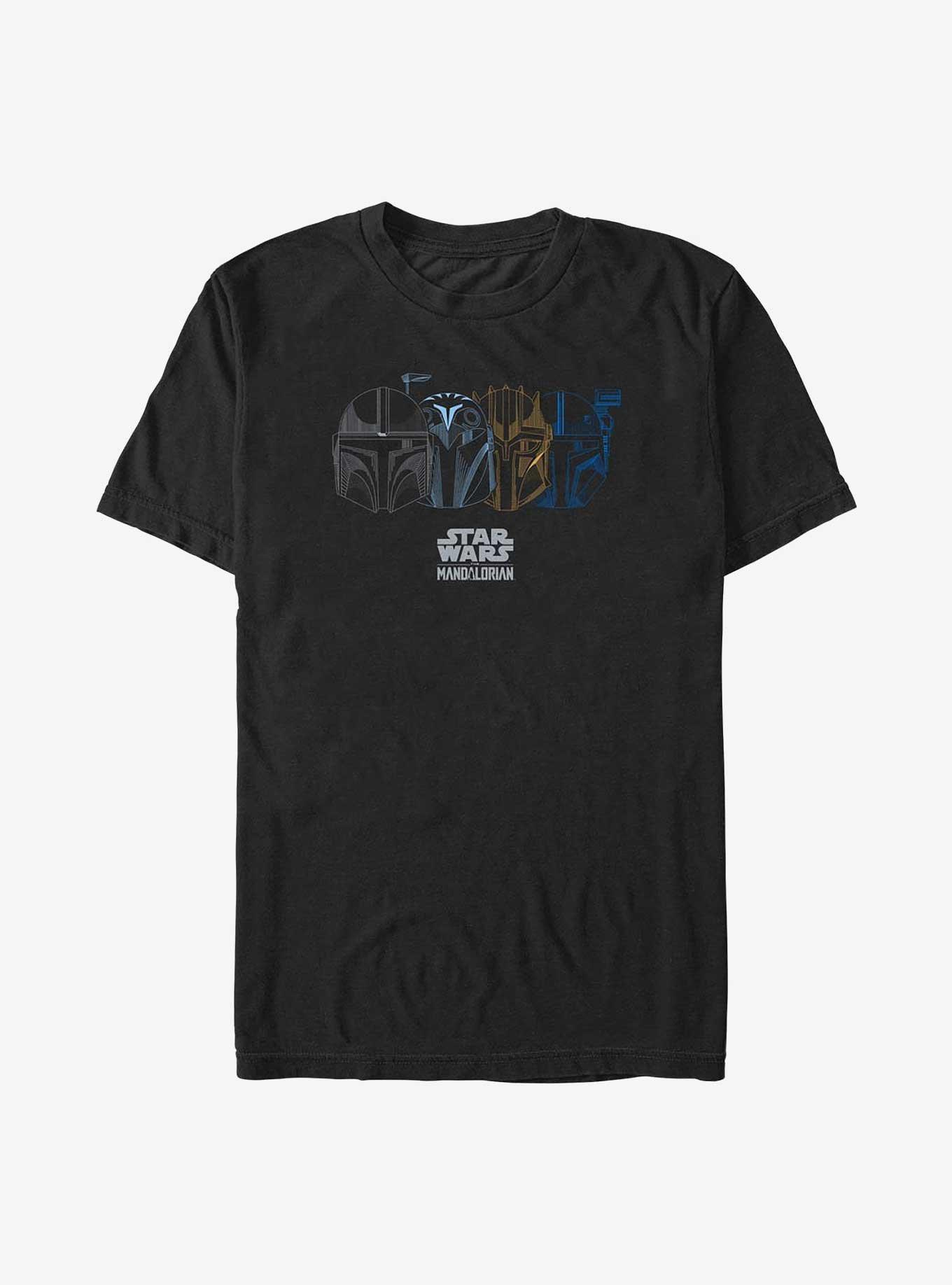 Disney The Mandalorian Helmets Lineup Big & Tall T-Shirt, , hi-res