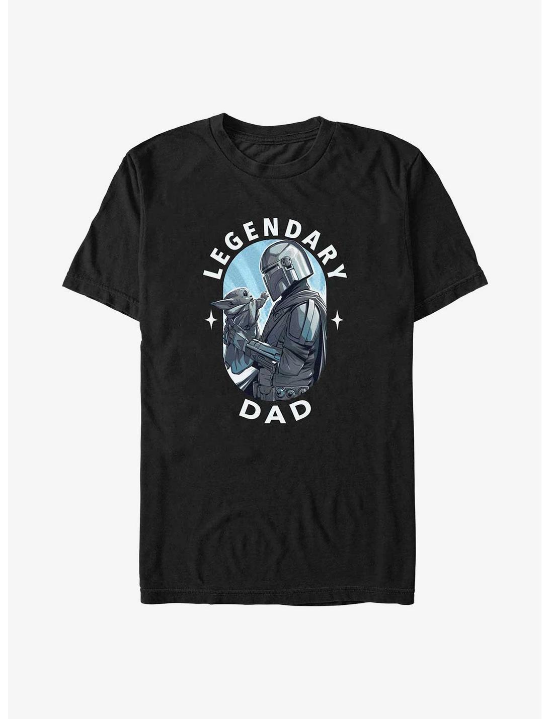 Disney The Mandalorian Legendary Dad Big & Tall T-Shirt, BLACK, hi-res