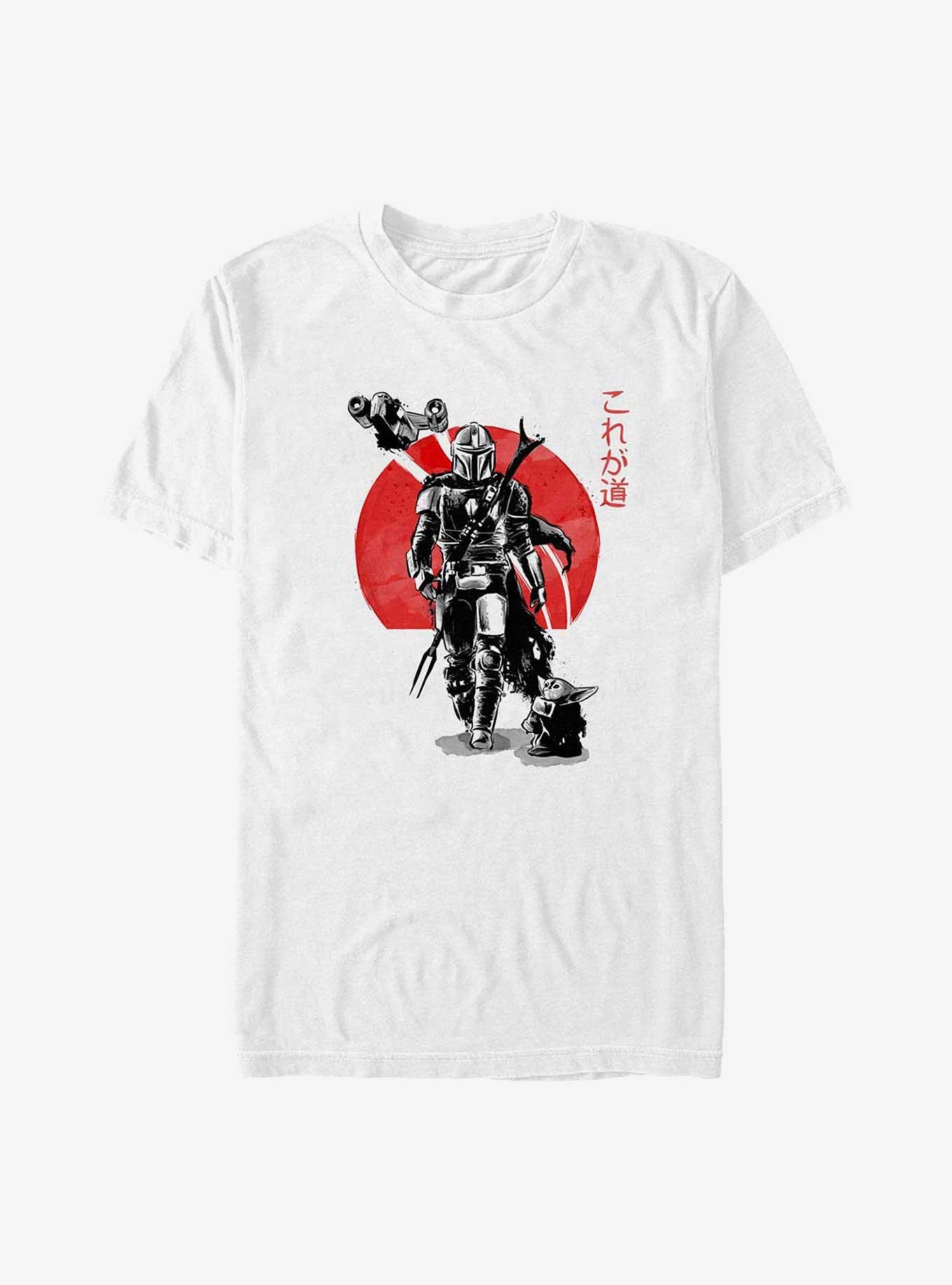 Disney The Mandalorian Sumi Ink Big & Tall T-Shirt, WHITE, hi-res