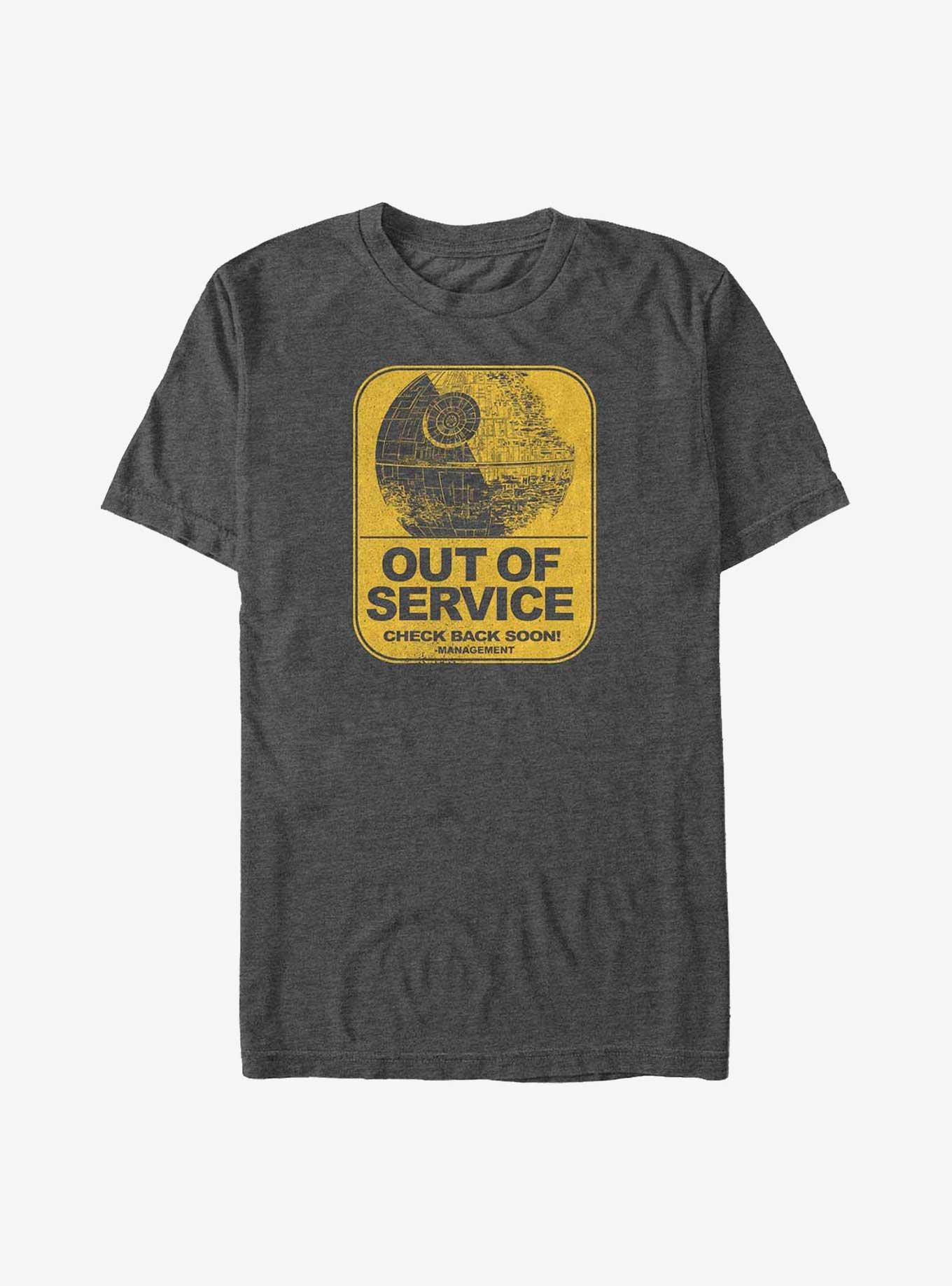 Star Wars Out Of Service Big & Tall T-Shirt, CHAR HTR, hi-res