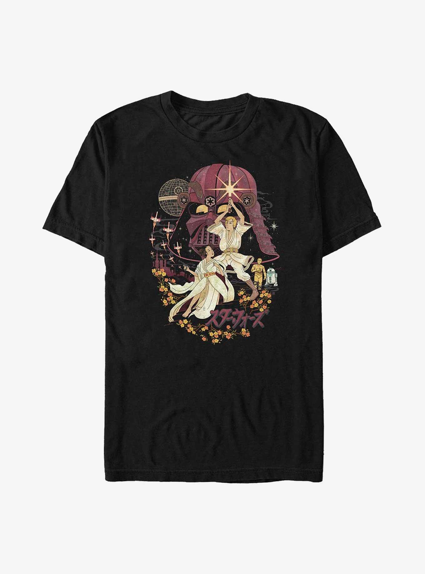 Star Wars Japanese Art Style The Skywalkers Big & Tall T-Shirt, , hi-res