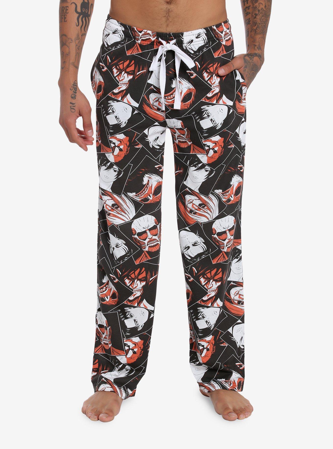 Junji Ito Panel Red Pajama Pants