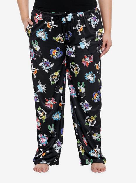 One Piece Jolly Roger Girls Pajama Pants Plus Size | Hot Topic