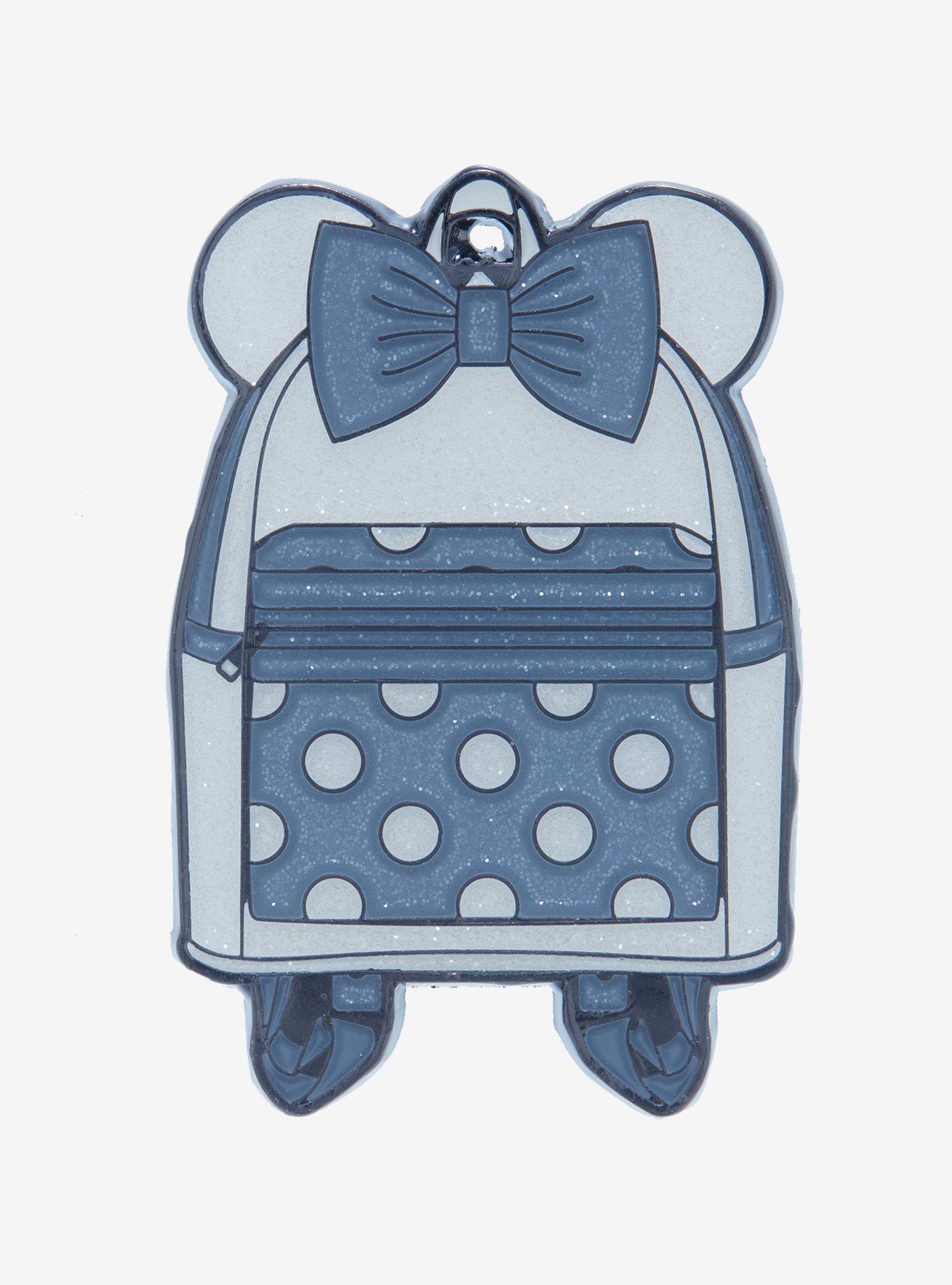 Disney, Accessories, Minnie Mouse Denim Zipup Backpack