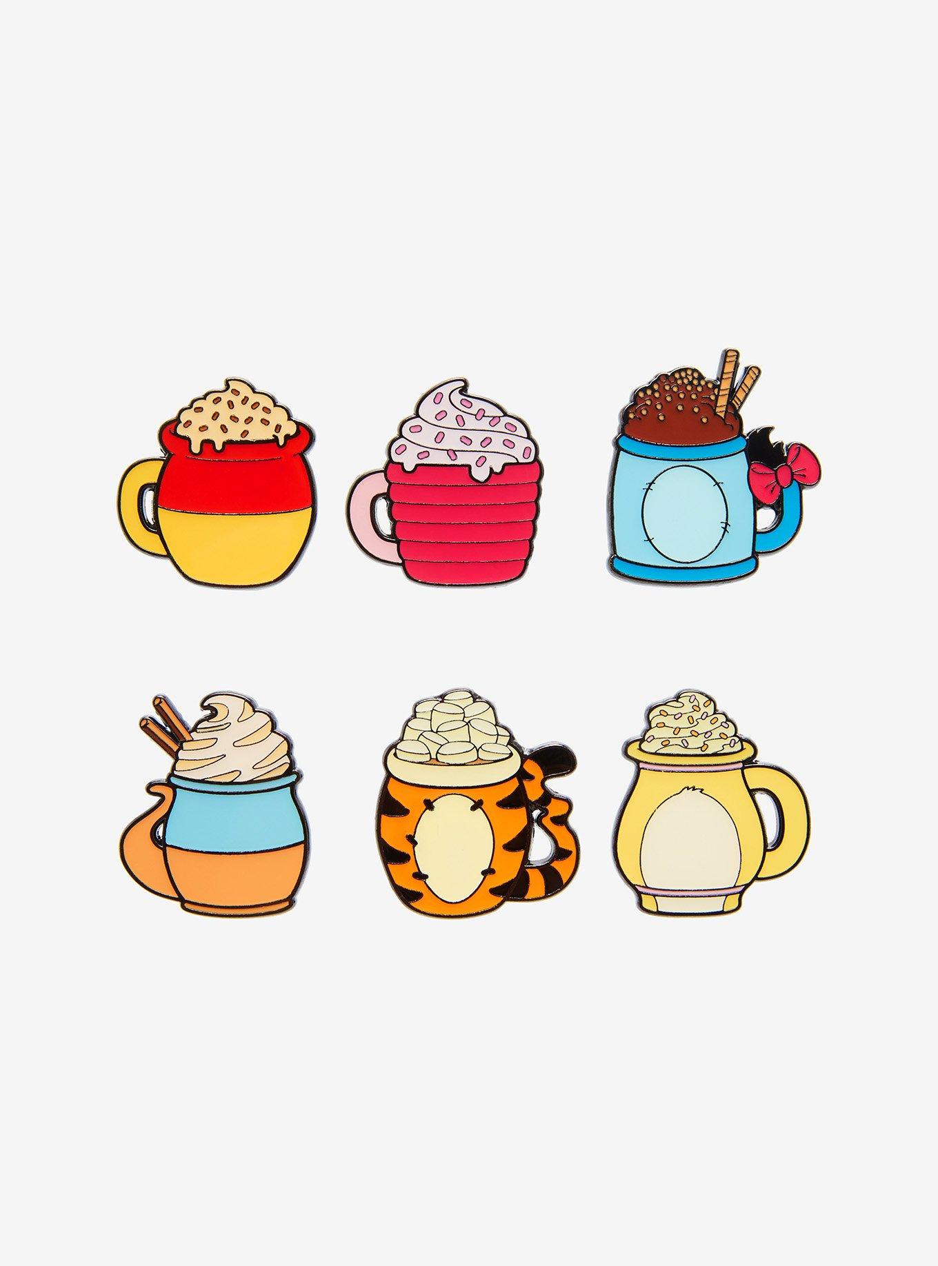 Loungefly Disney Winnie The Pooh Character Hot Beverages Blind Bag Enamel Pin, , hi-res