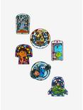 Loungefly Disney Pixar Characters Stained Glass Blind Box Enamel Pin, , hi-res
