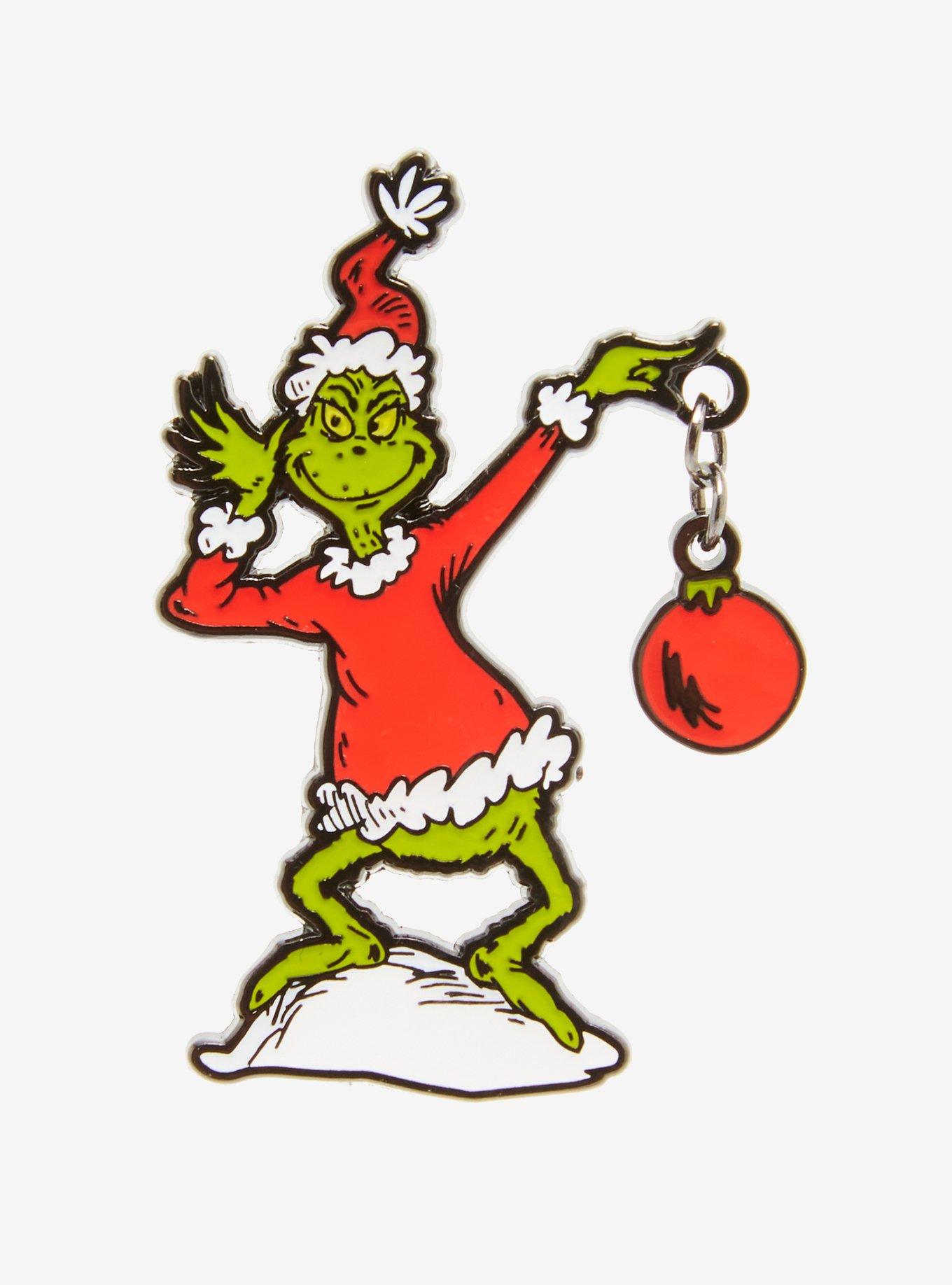 Loungefly Dr. Seuss How The Grinch Stole Christmas! Ornament Enamel Pin, , hi-res