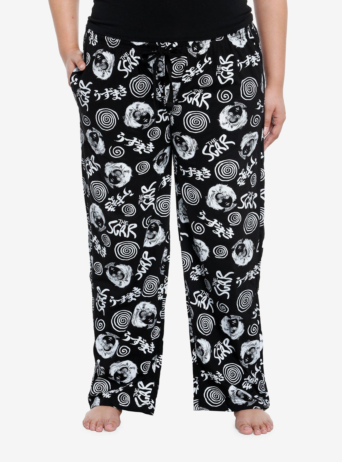 Junji Ito Uzumaki Girls Pajama Pants Plus Size, , hi-res