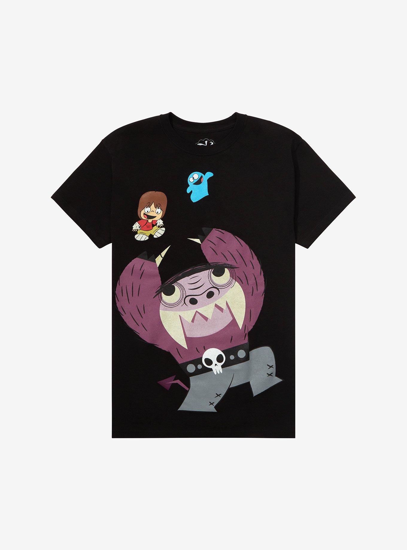 Foster's Home For Imaginary Friends Eduardo Throw T-Shirt, BLACK, hi-res