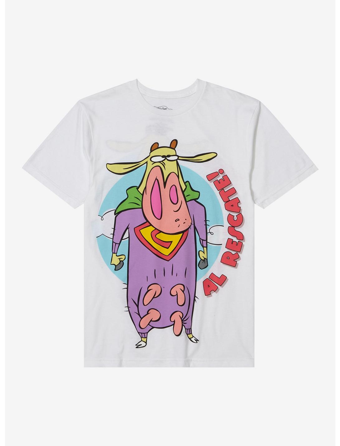 Cow And Chicken Cow Al Rescate T-Shirt, MULTI, hi-res