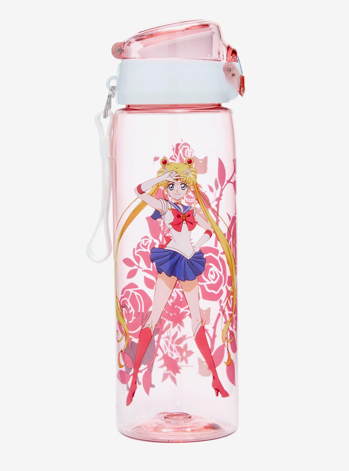 Sailor Moon Floral Water Bottle, , hi-res