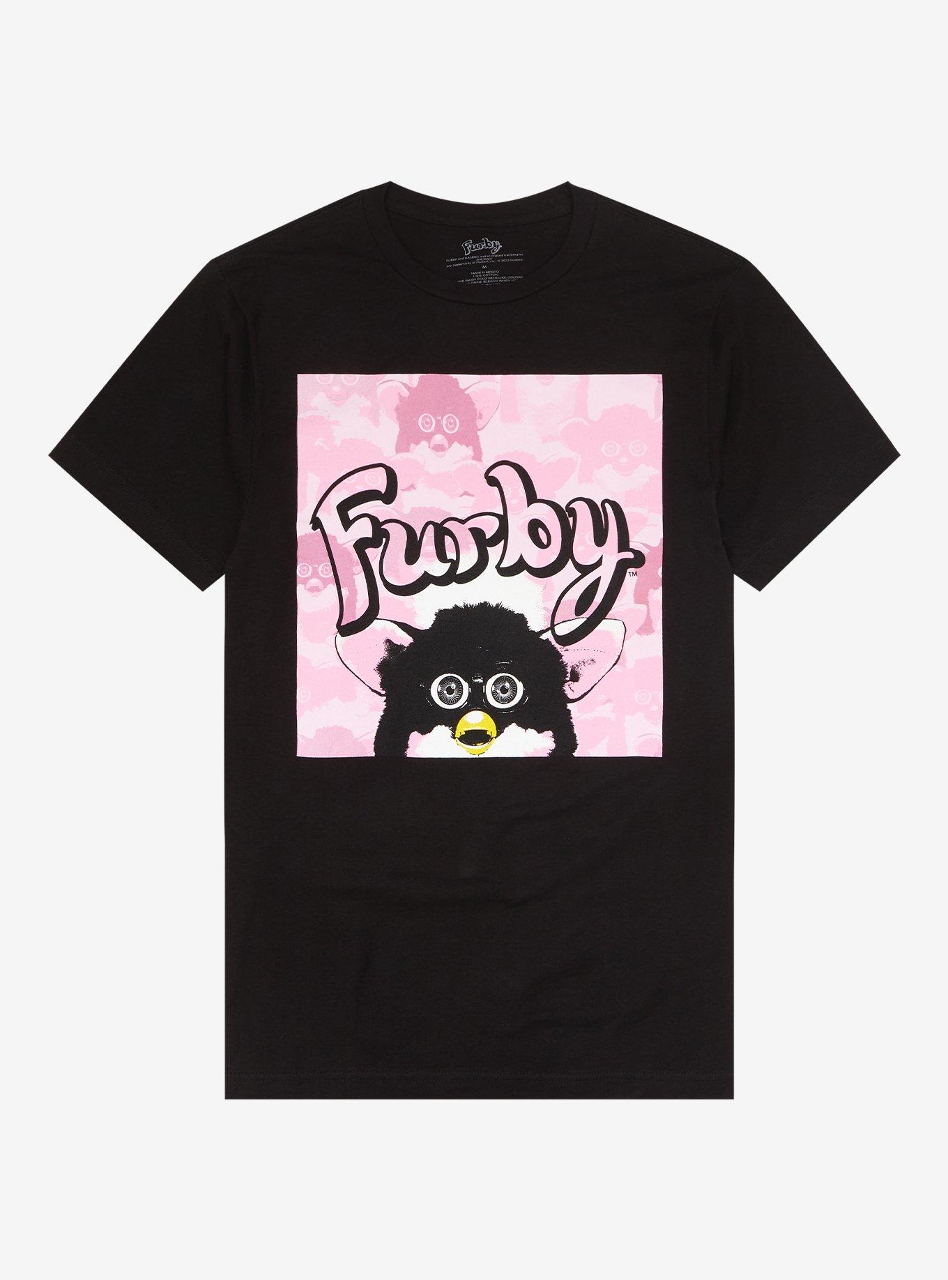Furby Stare Panel T-Shirt, BLACK, hi-res