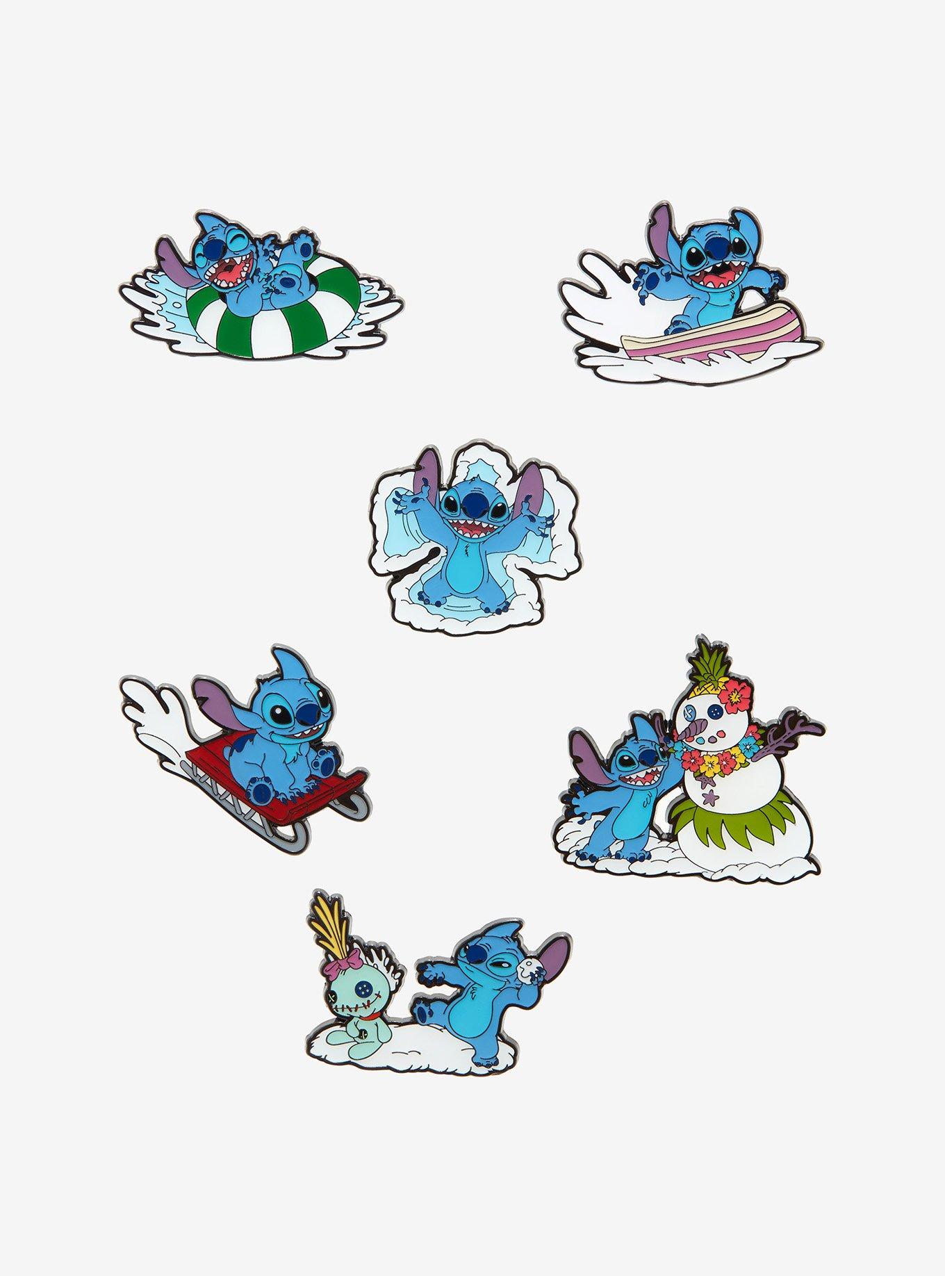 Loungefly Disney Lilo & Stitch Winter Fun Blind Box Enamel Pin, , hi-res