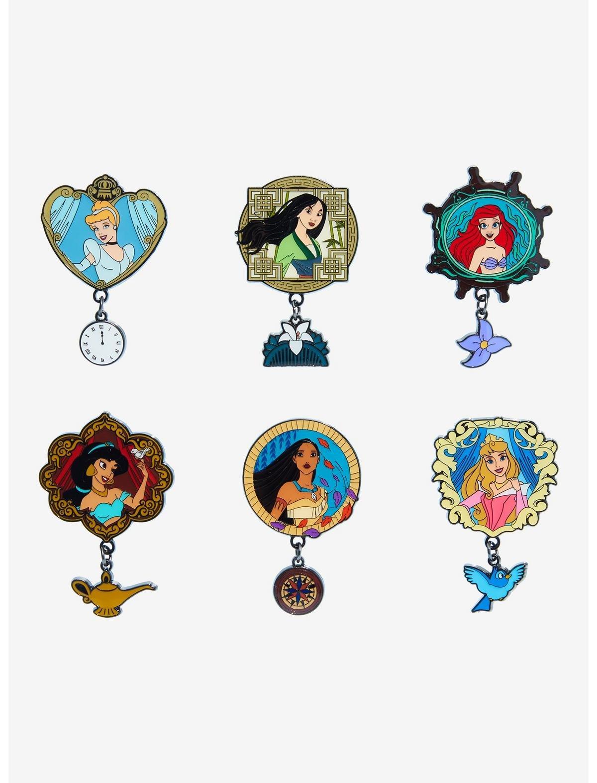 Loungefly Disney Princess Charm Blind Box Enamel Pin, , hi-res