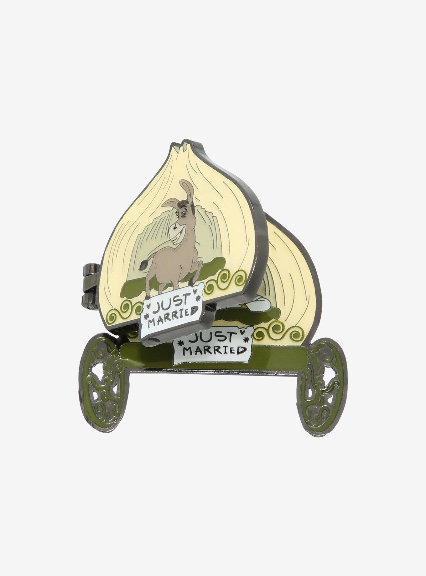 Loungefly Shrek Onion Carriage Hinge Enamel Pin, , hi-res