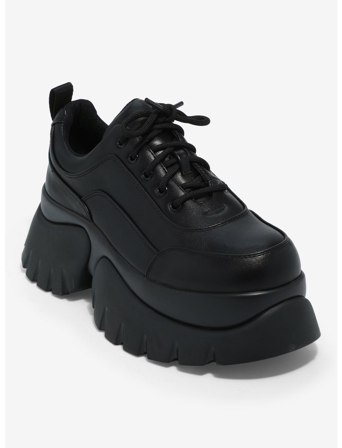 KOI Black Super Chunky Platform Sneakers, MULTI, hi-res
