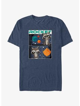 Plus Size Marvel Guardians of the Galaxy Vol. 3 Baby Rocket Poster T-Shirt, , hi-res