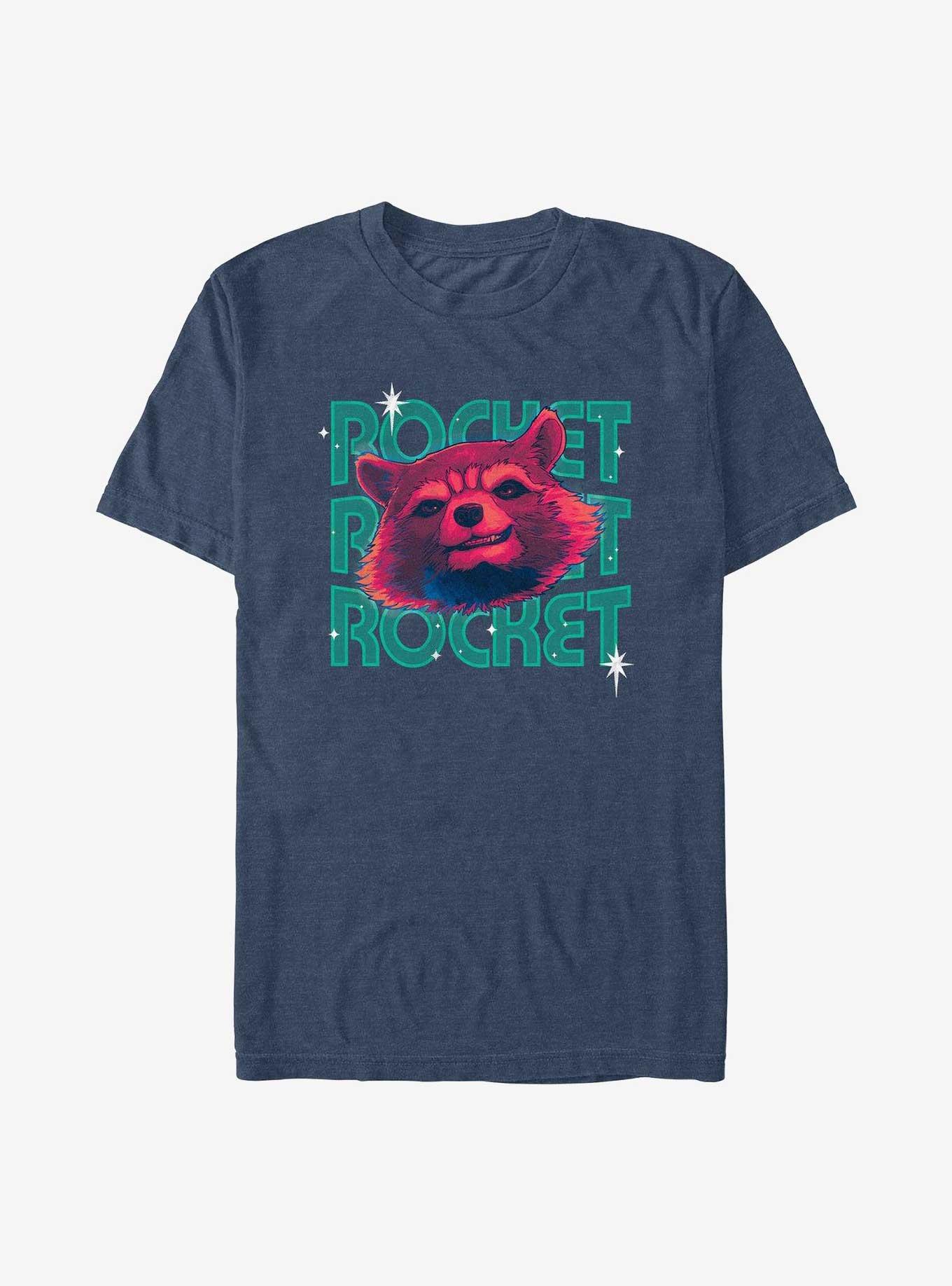 Marvel Guardians of The Galaxy Rocket Distressed Headshot Women's T-Shirt
