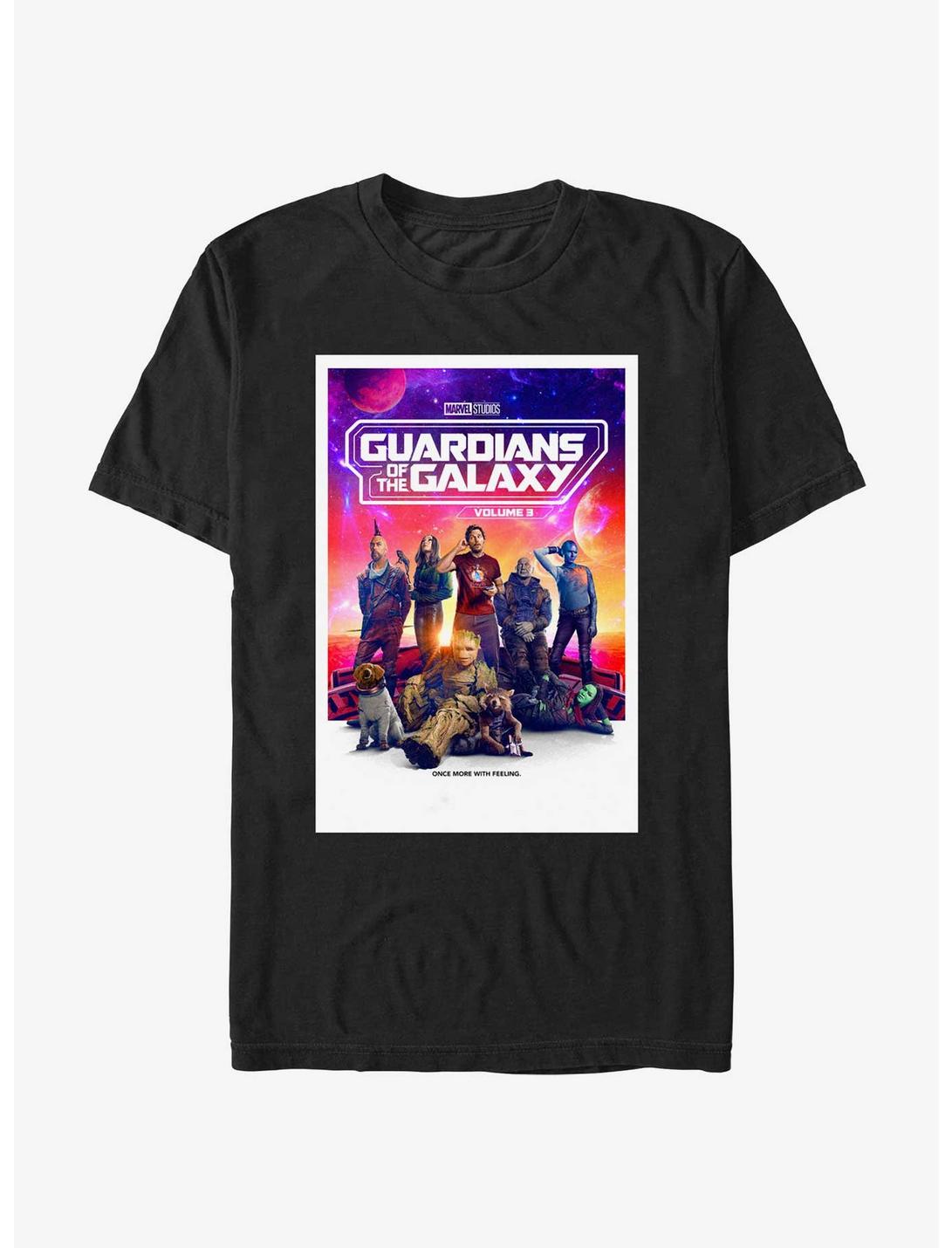 Marvel Guardians of the Galaxy Vol. 3 Universal Family Poster T-Shirt, BLACK, hi-res