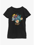 Marvel Guardians of the Galaxy Vol. 3 Cosmic Groupshot Youth Girls T-Shirt, BLACK, hi-res