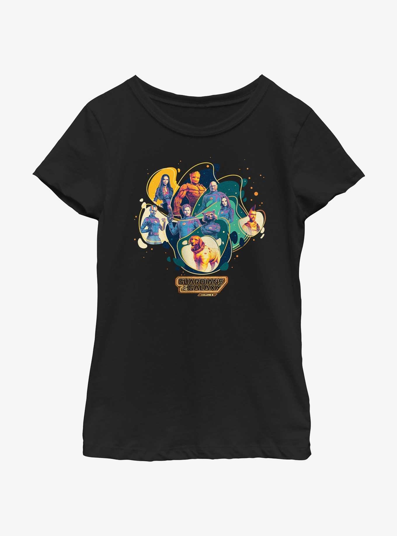 Marvel Guardians of the Galaxy Vol. 3 Cosmic Groupshot Youth Girls T-Shirt, , hi-res