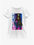 Marvel Guardians of the Galaxy Vol. 3 Gamora Hero Poster Youth Girls T-Shirt, WHITE, hi-res