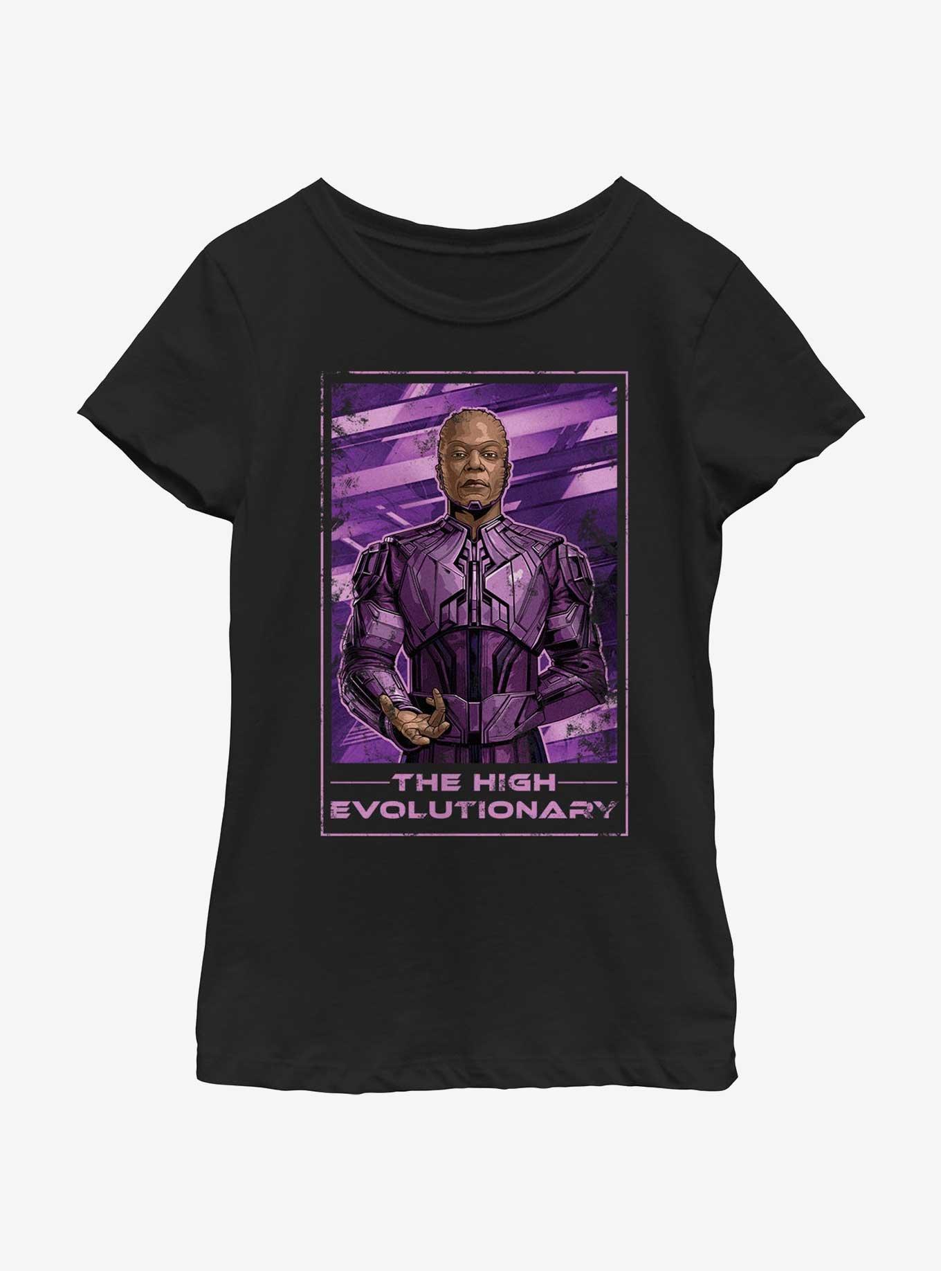 Marvel Guardians of the Galaxy Vol. 3 High Evolutionary Poster Youth Girls T-Shirt, , hi-res