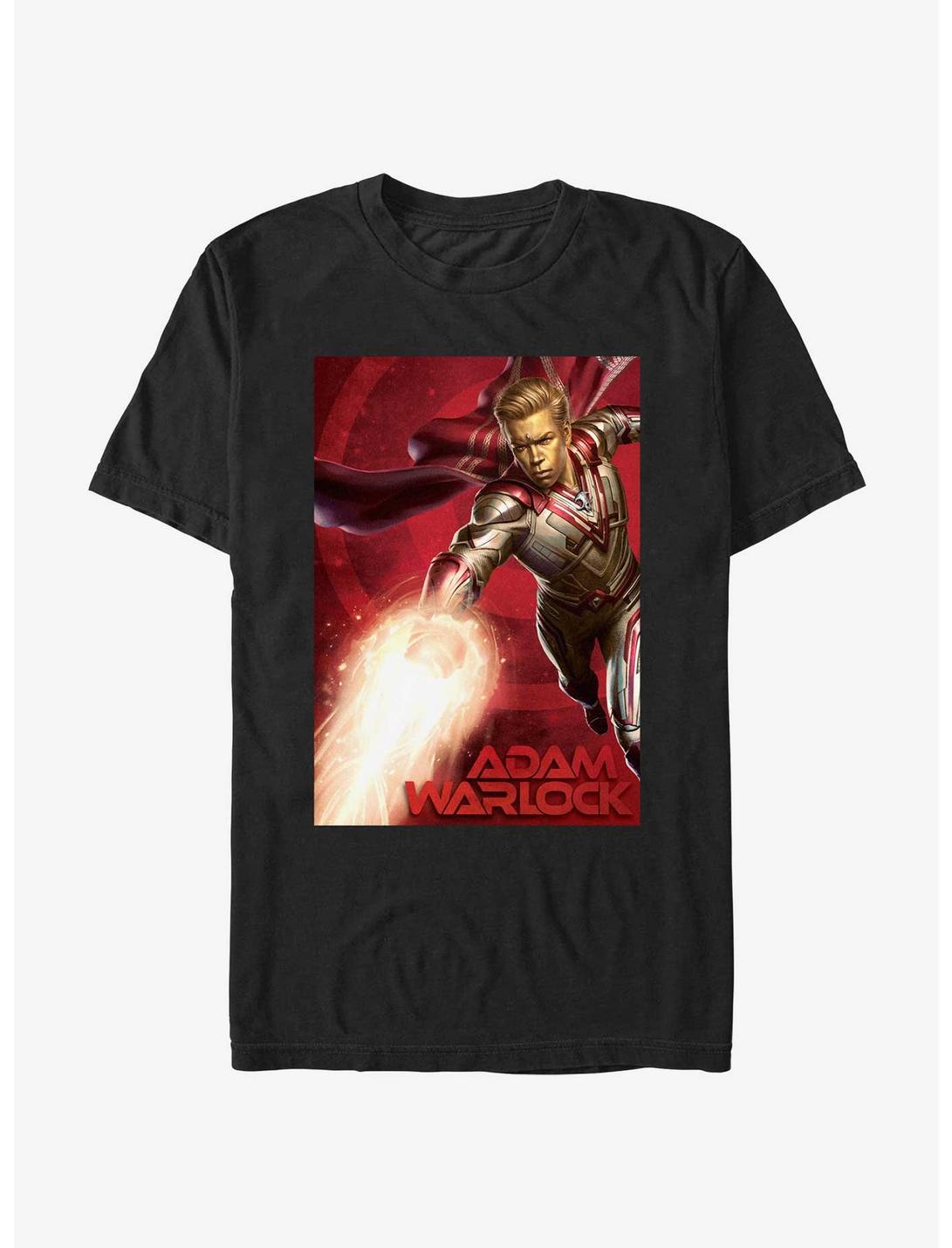 Marvel Guardians of the Galaxy Vol. 3 Adam Warlock Poster T-Shirt, BLACK, hi-res
