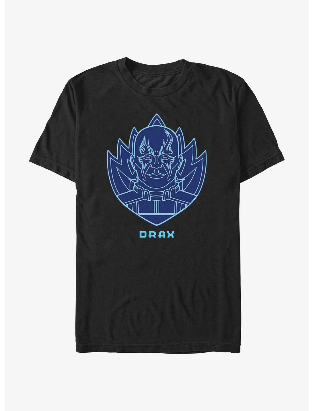 Marvel Guardians of the Galaxy Vol. 3 Badge Drax T-Shirt, BLACK, hi-res