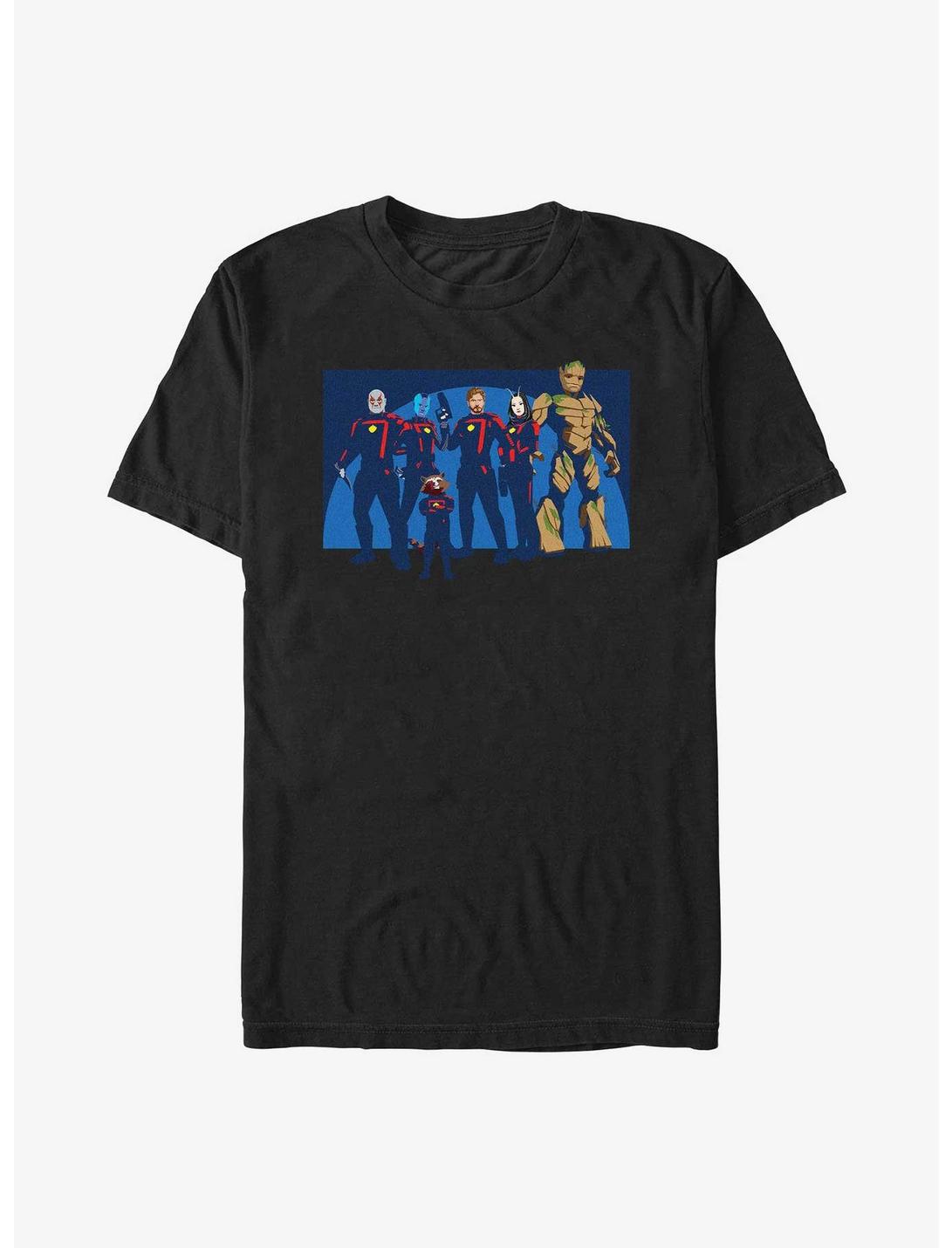 Marvel Guardians of the Galaxy Vol. 3 Heroes Side By Side T-Shirt, BLACK, hi-res