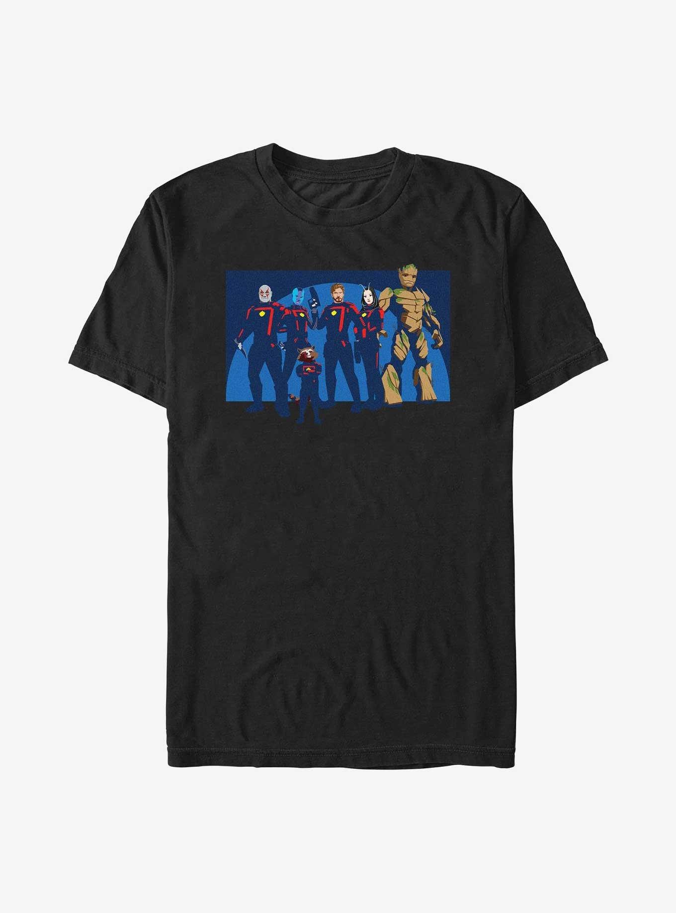 Marvel Guardians of the Galaxy Vol. 3 Heroes Side By Side T-Shirt, BLACK, hi-res