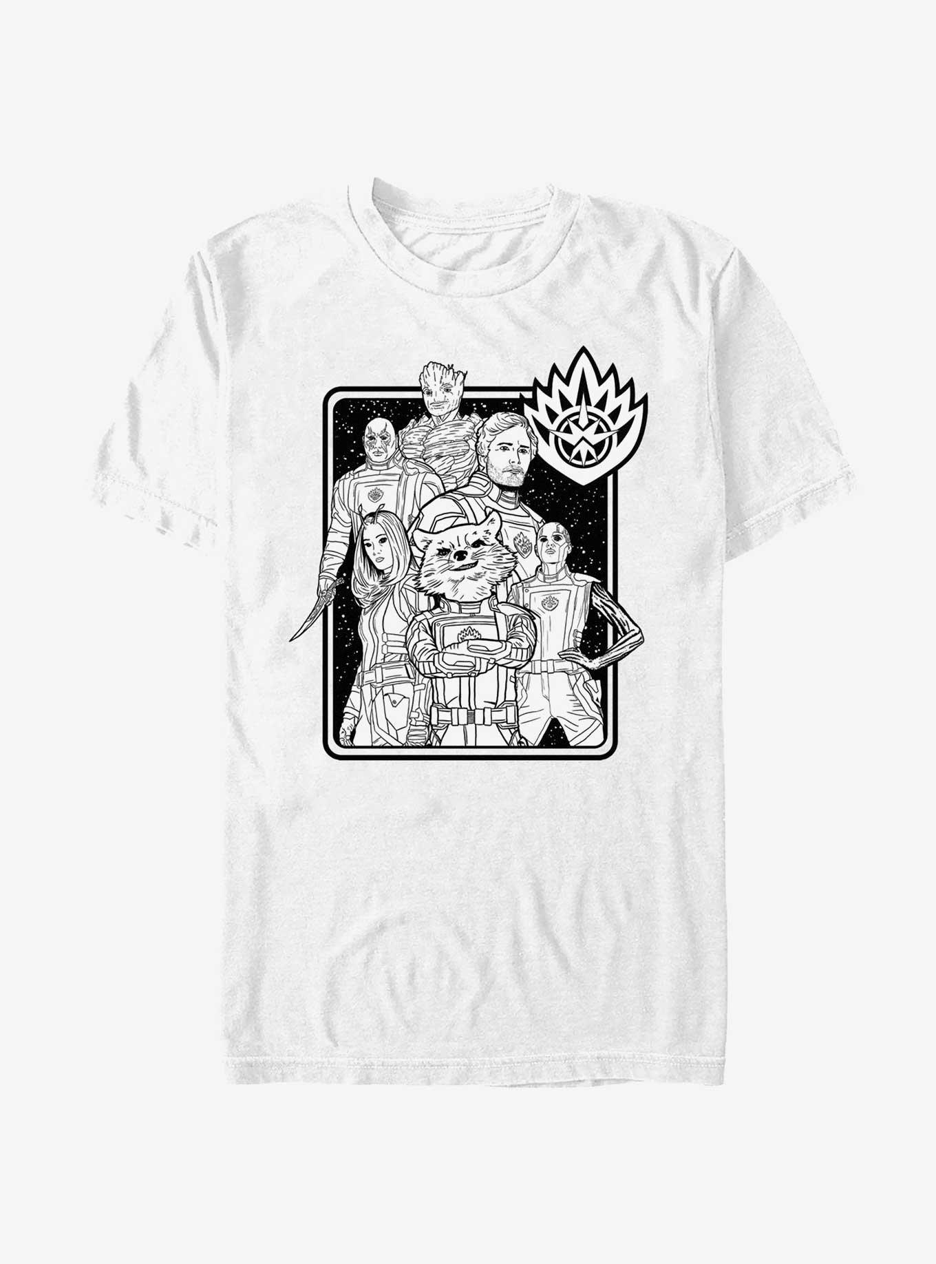 Marvel Guardians of the Galaxy Vol. 3 Team Poster T-Shirt, , hi-res