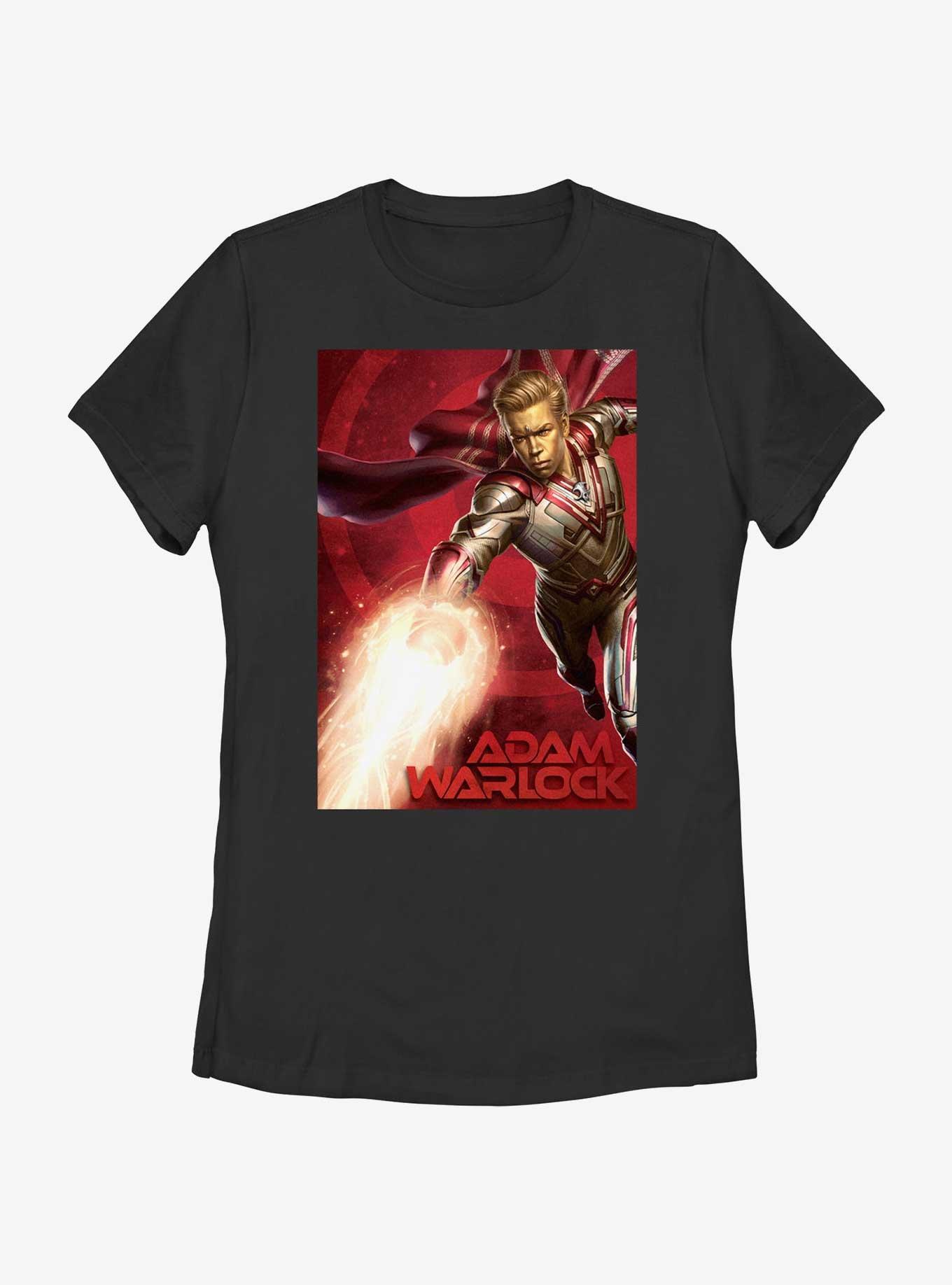 Marvel Guardians of the Galaxy Vol. 3 Adam Warlock Poster Womens T-Shirt, BLACK, hi-res