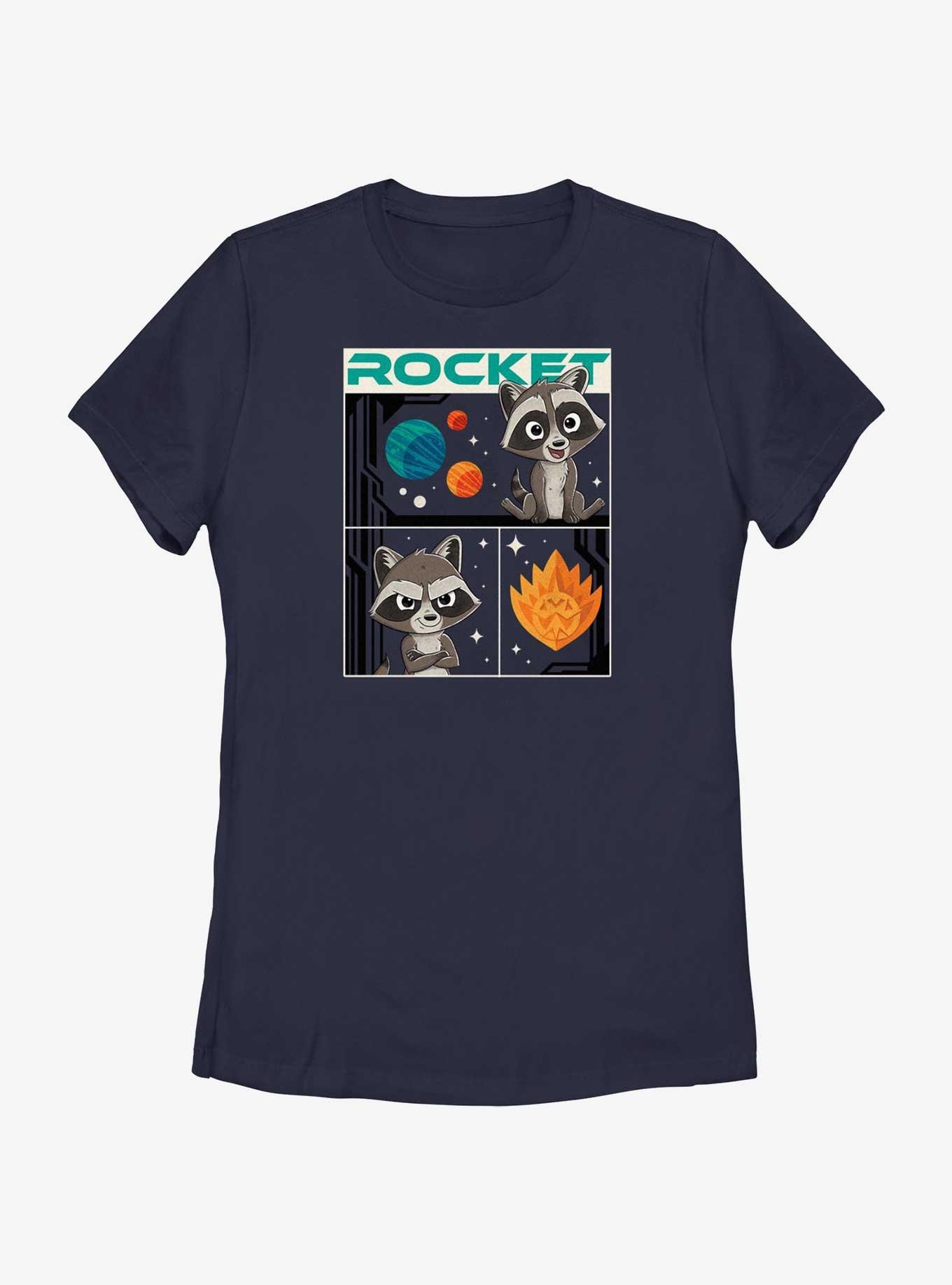 Marvel Guardians of the Galaxy Vol. 3 Baby Rocket Poster Womens T-Shirt, , hi-res