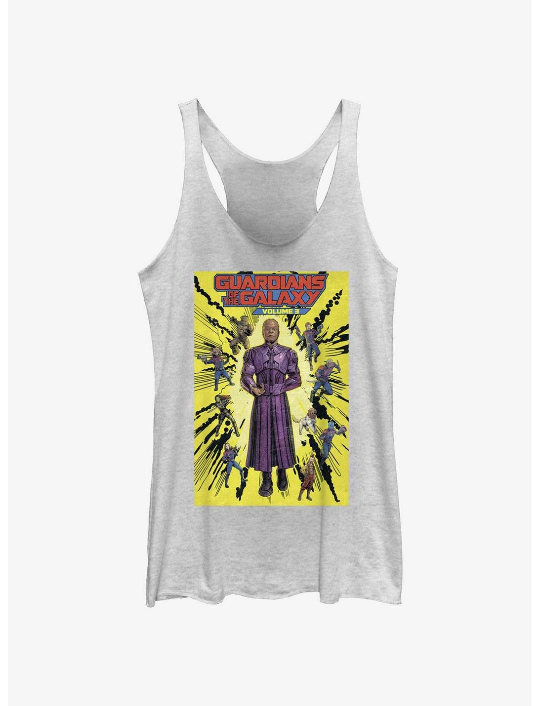 Marvel Guardians of the Galaxy Vol. 3 High Evolutionary Hero Groupshot Poster Womens Tank Top, WHITE HTR, hi-res