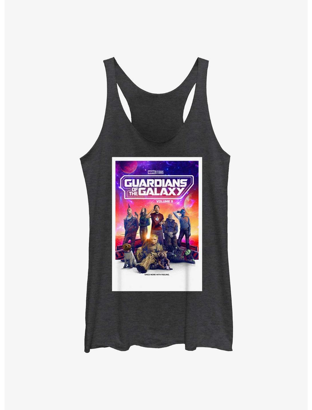 Marvel Guardians of the Galaxy Vol. 3 Universal Family Poster Womens Tank Top, BLK HTR, hi-res