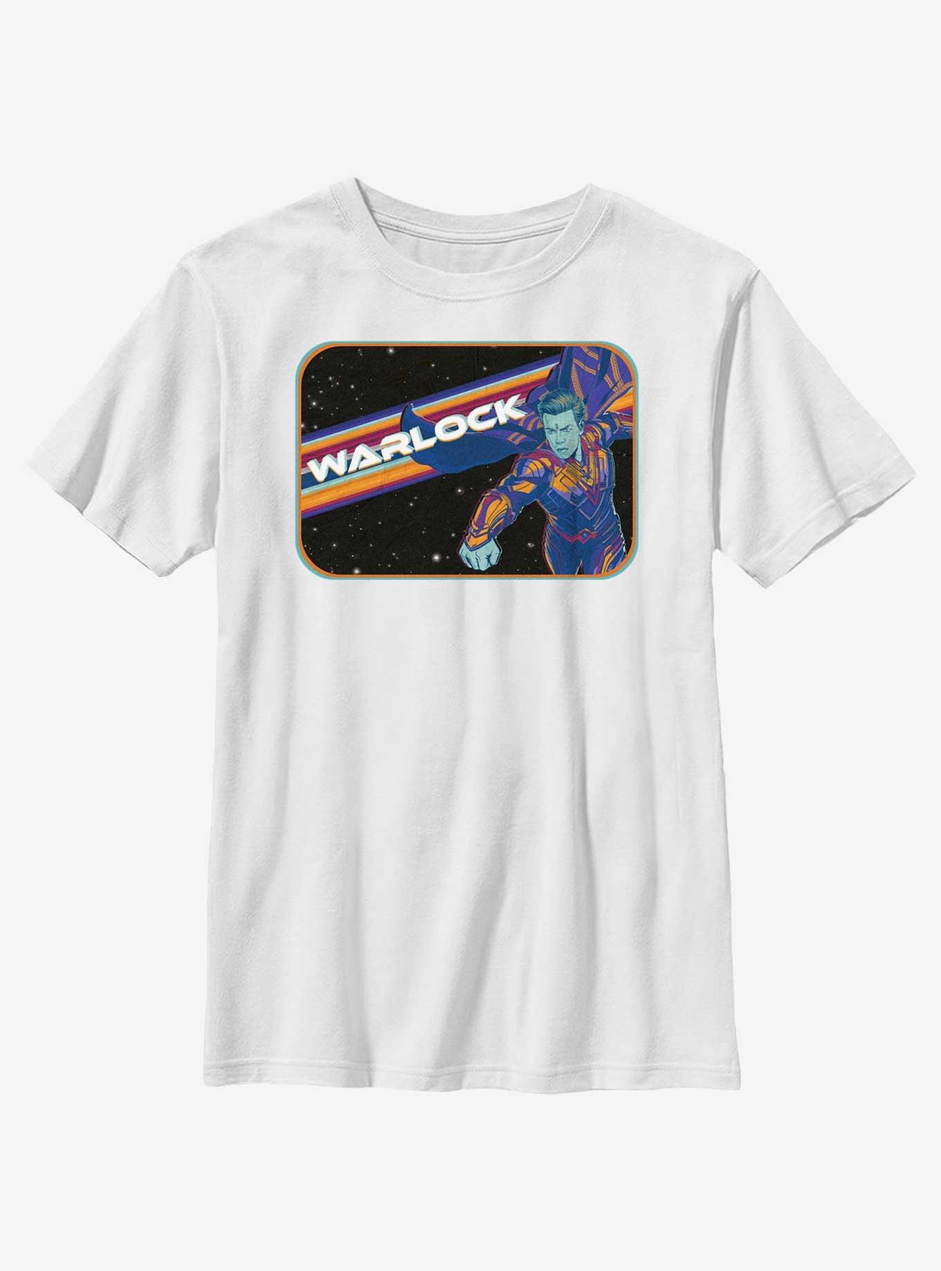 Marvel Guardians of the Galaxy Vol. 3 Adam Warlock Space Badge Youth T-Shirt, WHITE, hi-res