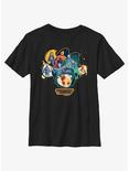 Marvel Guardians of the Galaxy Vol. 3 Cosmic Groupshot Youth T-Shirt, BLACK, hi-res