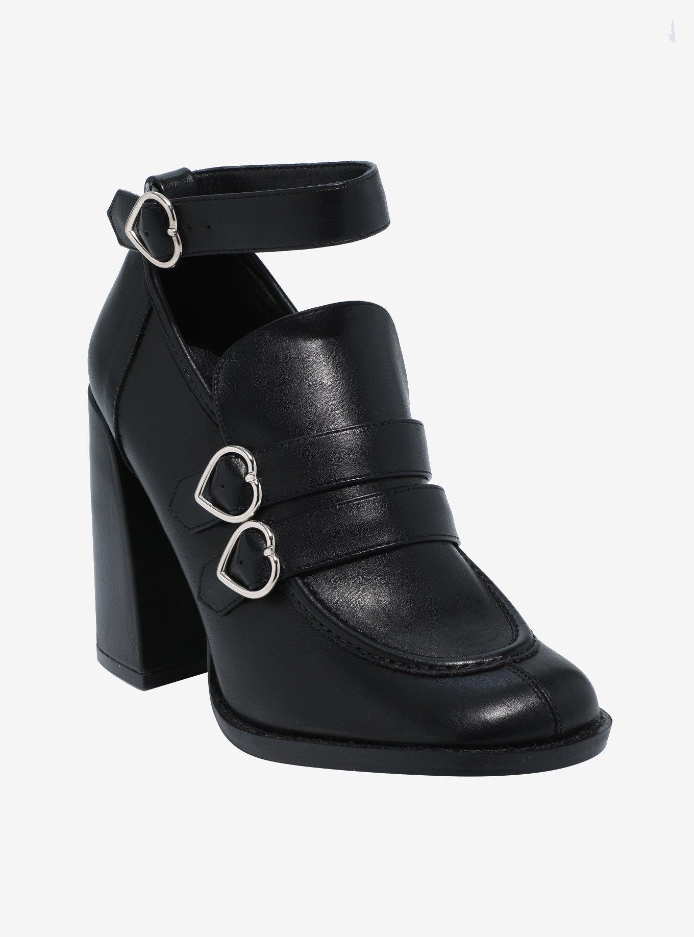 Koi Heart Buckle High Heel Ankle Boots, MULTI, hi-res