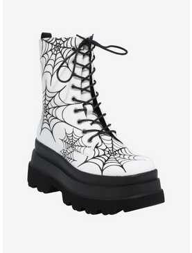 Koi Spiderweb Combat Boots, , hi-res