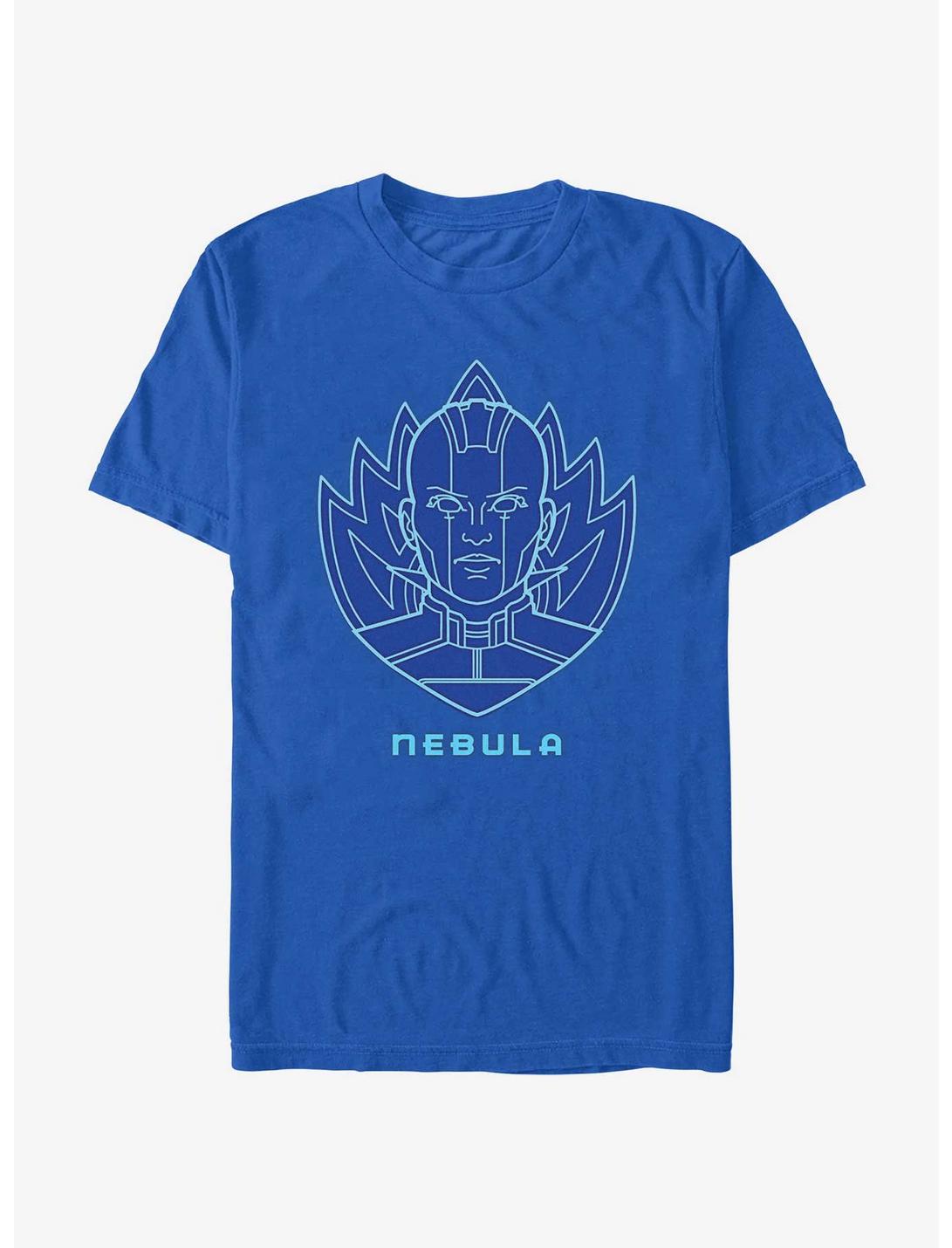 Marvel Guardians of the Galaxy Vol. 3 Badge Nebula T-Shirt, ROYAL, hi-res