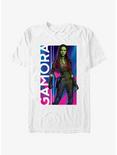 Marvel Guardians of the Galaxy Vol. 3 Gamora Hero Poster T-Shirt, WHITE, hi-res