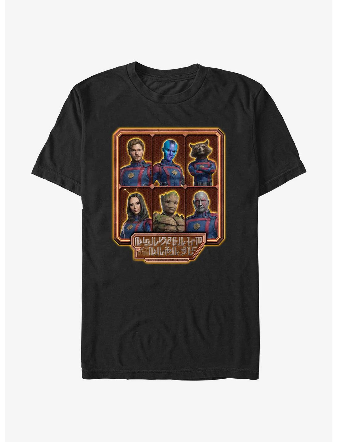 Marvel Guardians of the Galaxy Vol. 3 Guardian Aliens T-Shirt, BLACK, hi-res