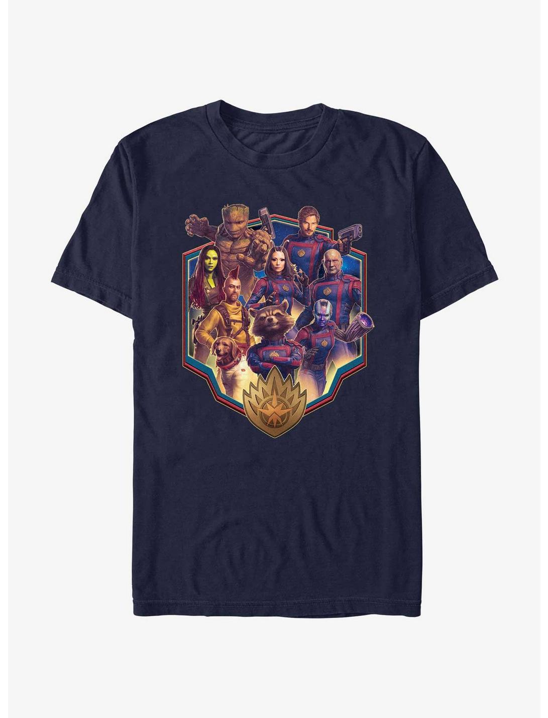 Marvel Guardians of the Galaxy Vol. 3 Guardians Family T-Shirt, NAVY, hi-res