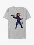 Marvel Guardians of the Galaxy Vol. 3 Rocket Attack T-Shirt, SILVER, hi-res