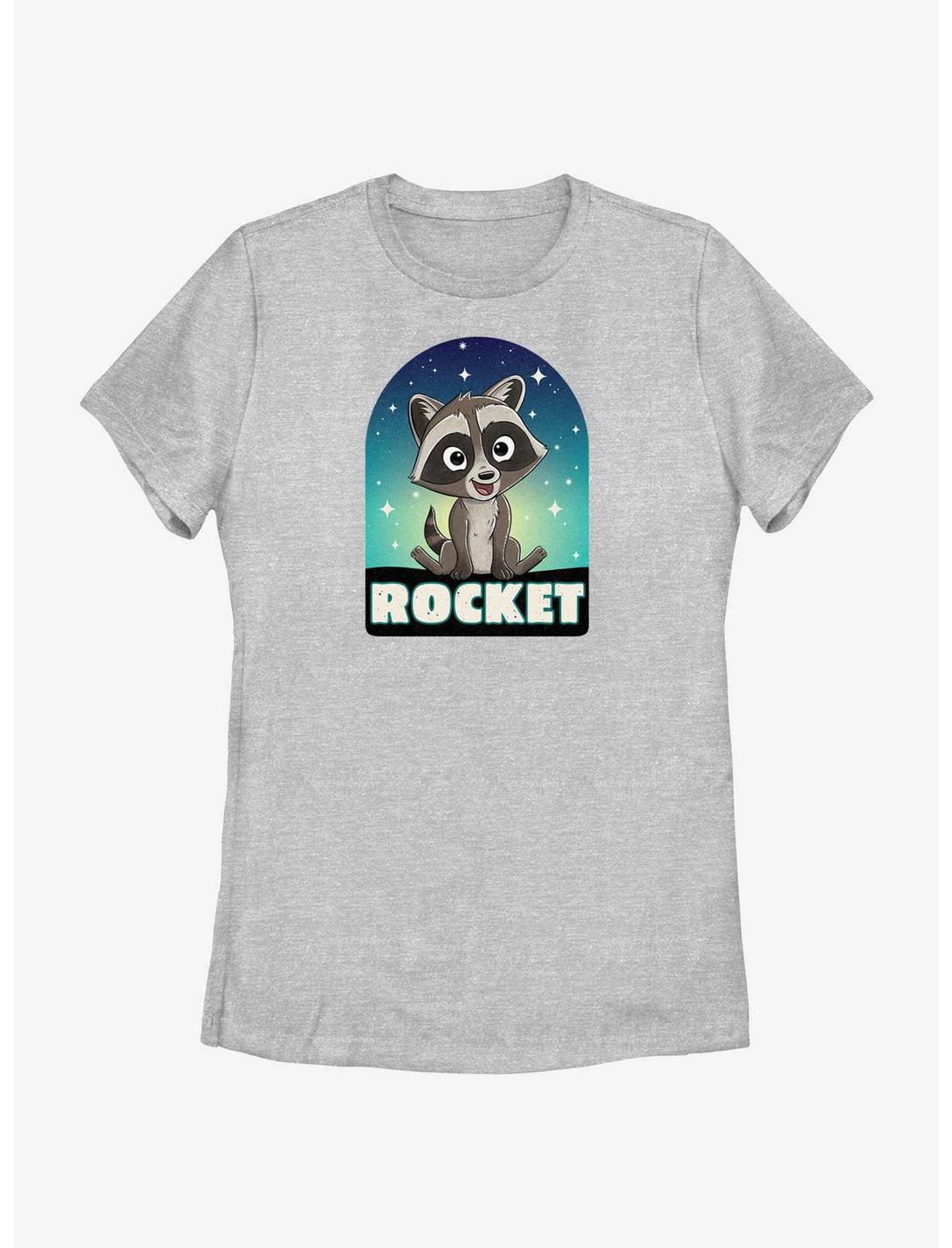 Marvel Guardians of the Galaxy Vol. 3 Baby Rocket Womens T-Shirt, ATH HTR, hi-res